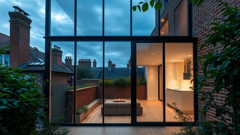 Glass Extension Walls Rotherhithe