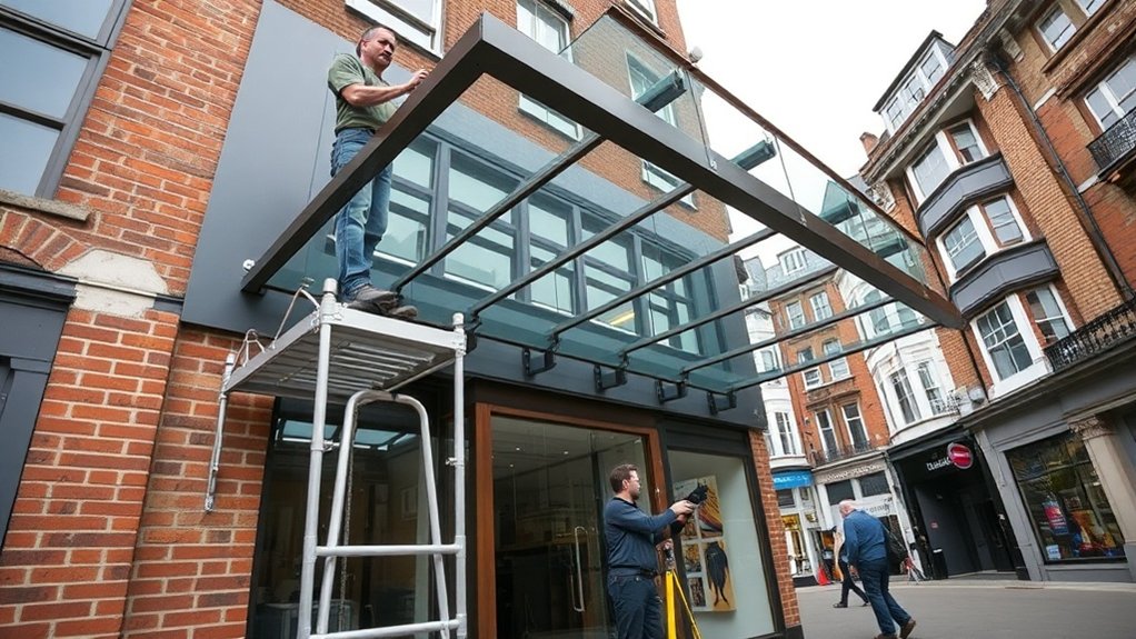Shopfront Canopy Rotherhithe