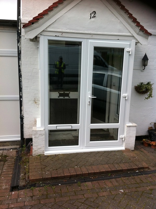uPVC French doors fitted as front entrance in Rotherhithe