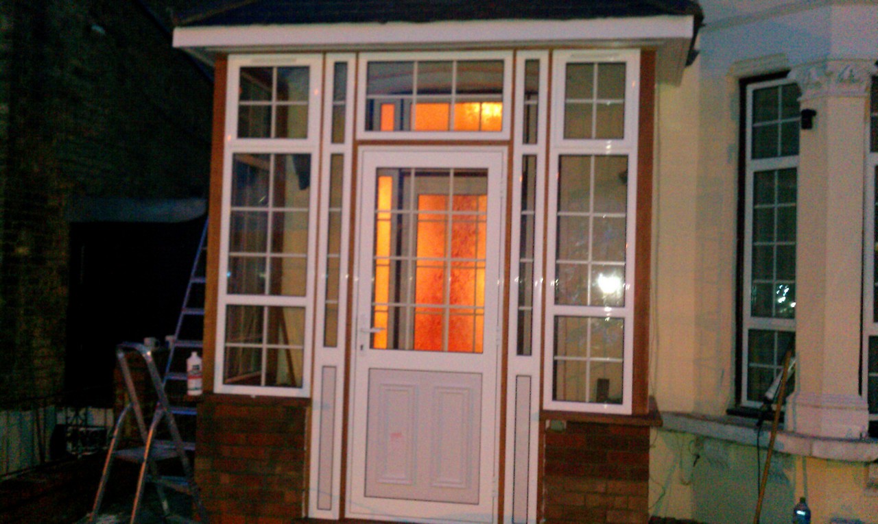 uPVC porch with Georgian bar glazing installed in Rotherhithe